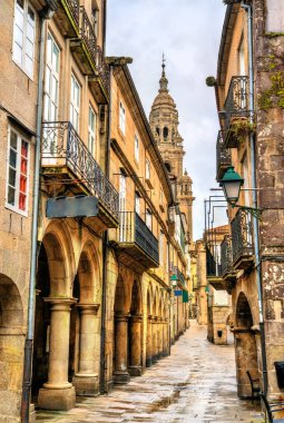 Traditional architecture of Santiago de Compostela in Spain