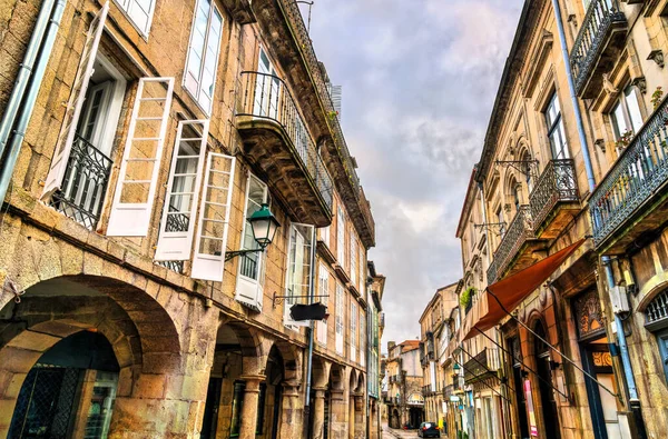 Arquitectura tradicional de Santiago de Compostela en España — Foto de Stock