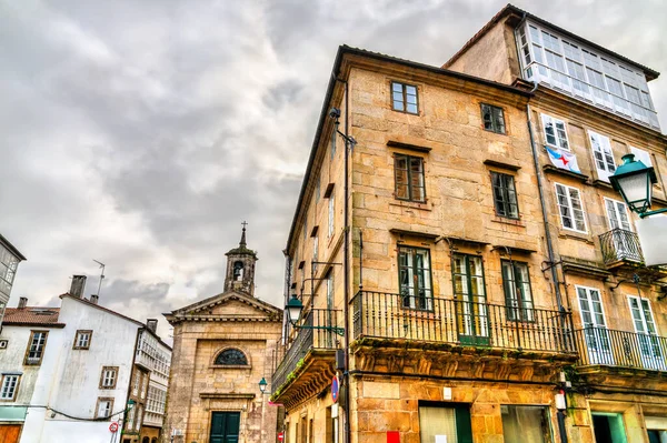 Arquitectura tradicional de Santiago de Compostela en España —  Fotos de Stock