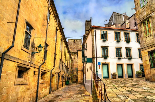 Arquitectura tradicional de Santiago de Compostela en España — Foto de Stock