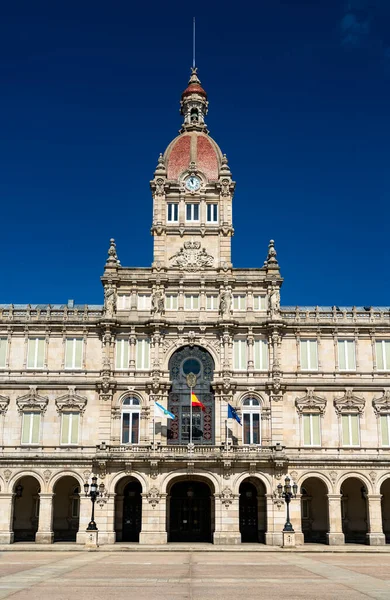 Uma Câmara Municipal de Coruna na Galiza, Espanha — Fotografia de Stock