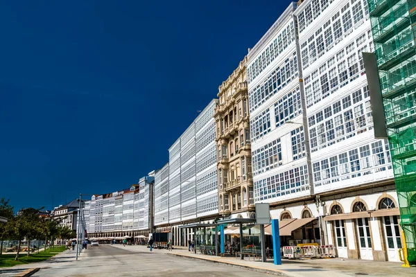 A Coruna, İspanya 'da geleneksel mimari