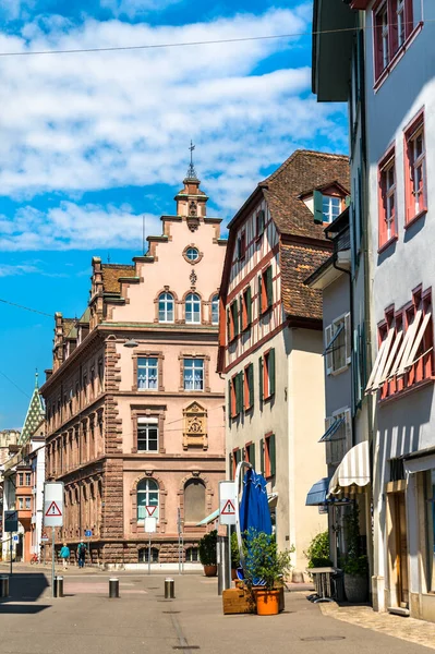 Традиційна Архітектура Старого Міста Базель Швейцарії — стокове фото