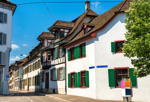 Traditional Architecture Old Town Basel Switzerland — Stock Photo, Image