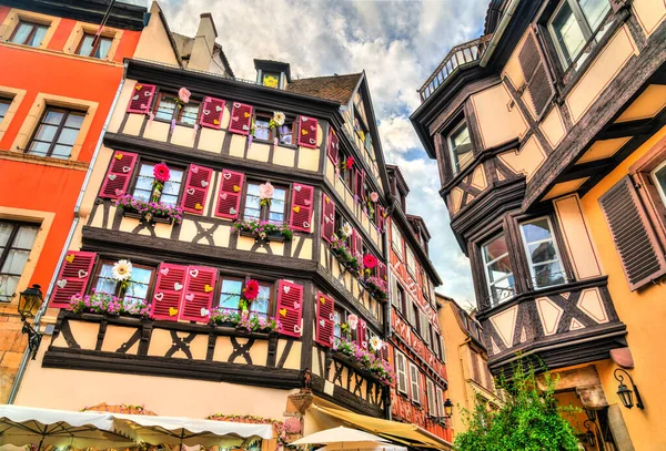 Traditional Half Timbered Houses Colmar Alsace France — Stock Photo, Image