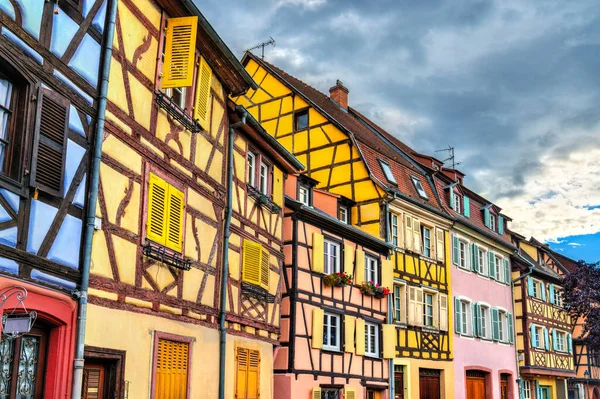 Traditional Half Timbered Houses Colmar Alsace France — Stock Photo, Image