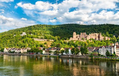 View of Heidelberg with its castle in Baden-Wurttemberg, Germany