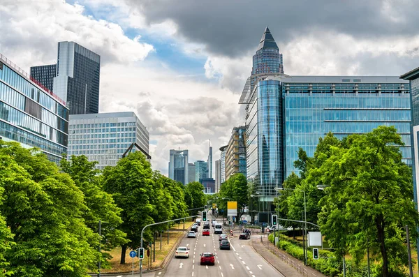 Horizonte Frankfurt Main Alemania —  Fotos de Stock