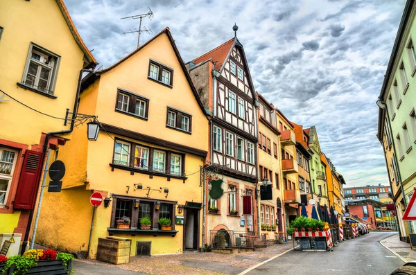 Традиционная Архитектура Ашаффенбурга Баварии Германия — стоковое фото