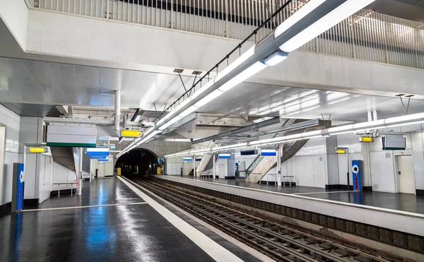 Aime Cesaire Modern Tunnelbanestation Paris Frankrike — Stockfoto