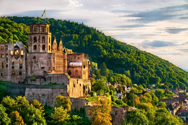 Ruinerna Heidelbergs Slott Baden Wuerttemberg Tyskland — Stockfoto