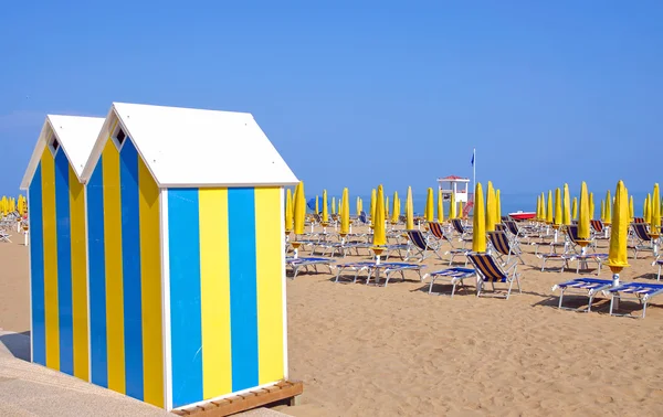 Escena de playa, Mar Adriático, Italia — Foto de Stock