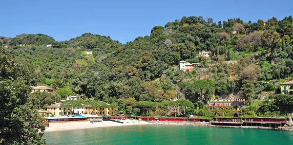 Paisaje costero, Portofino, Riviera italiana — Foto de Stock