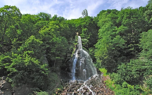 Wasserfall Trusetal, Thüringer Wald, Thüringen, Deutschland — Stockfoto