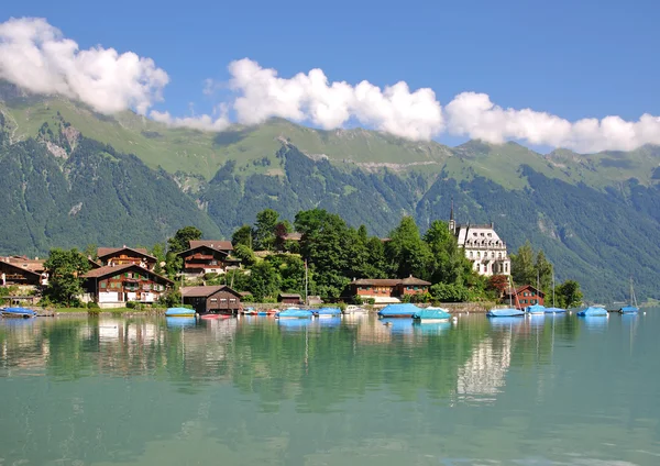 Iseltwald, lago Brienz, Brienzersee, Suiza —  Fotos de Stock