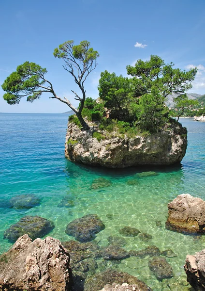 Felsen von brela, Makarska Riviera, Kroatien — Stockfoto