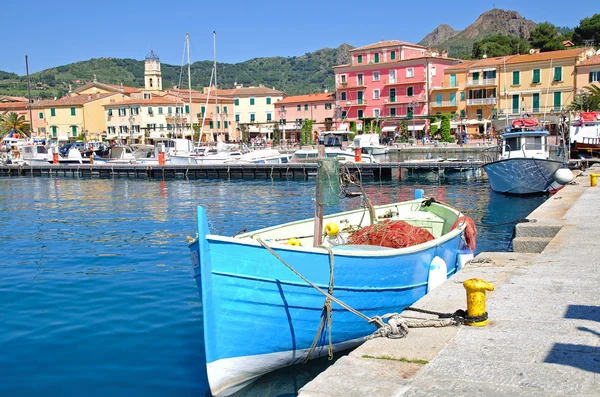 Porto Azzurro, Île d'Elbe, Toscane, Italie Photos De Stock Libres De Droits
