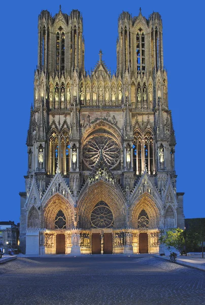 Katedral Reims champagne bölgesinin, Fransa — Stok fotoğraf