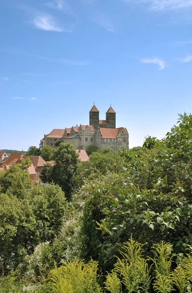 Quedlinburg zamek, regionu harz, Niemcy — Zdjęcie stockowe