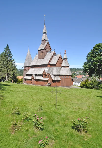 Stave Church of Hahnenklee,Harz Region,Germany — Stock Photo, Image