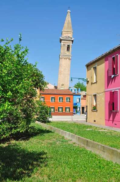 Στο πολύχρωμο burano νησιού, λιμνοθάλασσα της Βενετίας, Ιταλία — Φωτογραφία Αρχείου