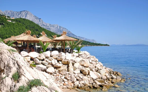 Brela, Makarska Riviera, Dalmatia, Croatia — стоковое фото