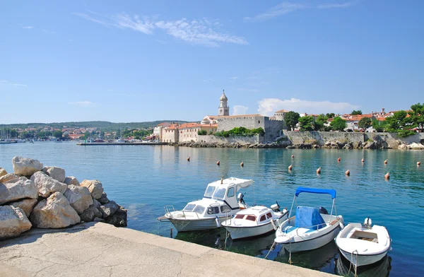 Miasto Krk, wyspa krk, Chorwacja — Zdjęcie stockowe