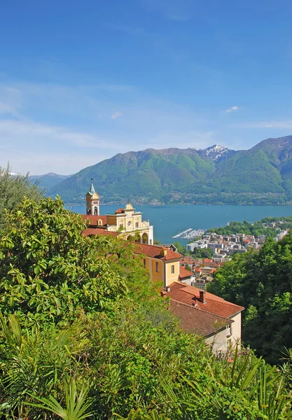 Madonna del Sasso, Locarno, Ticino, Suiza — Foto de Stock