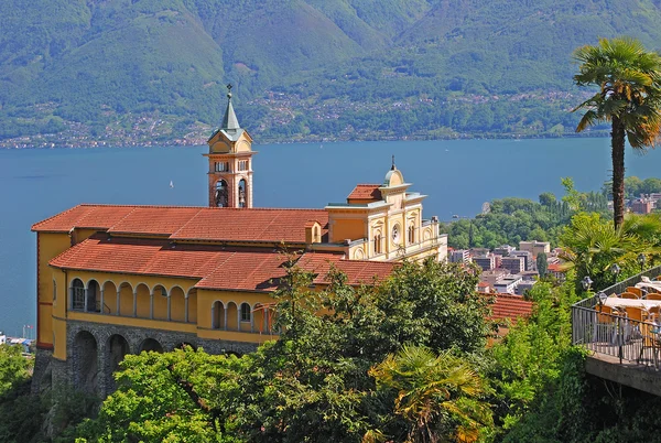 Madonna del Sasso, Locarno, Ticino, Suíça — Fotografia de Stock