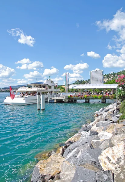 Montreux, Lago de Ginebra, Suiza — Foto de Stock