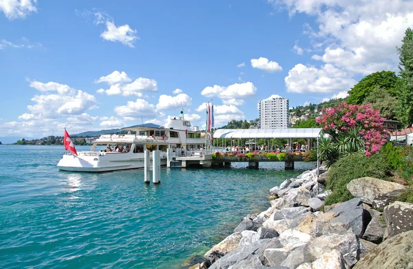 Montreux, Lago de Ginebra, Suiza — Foto de Stock