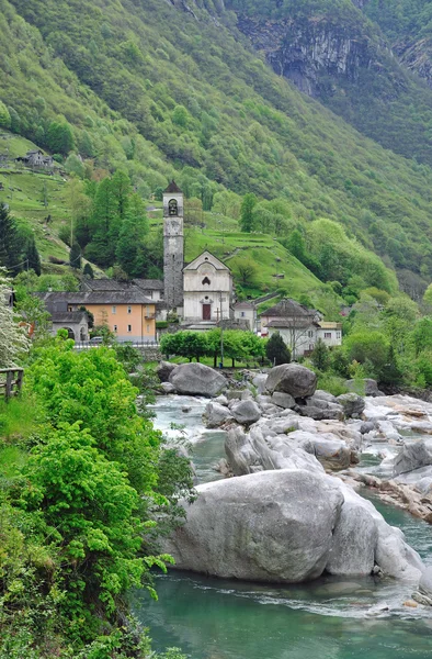 Lavertezzo,Ticino Canton,Switzerland — Stock Photo, Image