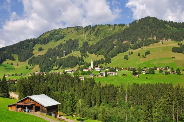 Kleinwalsertal near Hirschegg,Vorarlberg,Austria — Stock Photo, Image