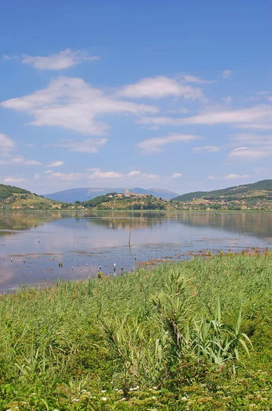 Lake trasimeno, Umbrië, Italië — Stockfoto