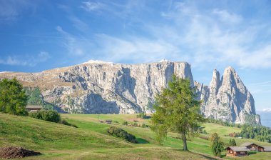 Schlern Mountain,Seiser Alm,South Tyrol,Trentino,Alto Adige,Dolomites,Italy clipart