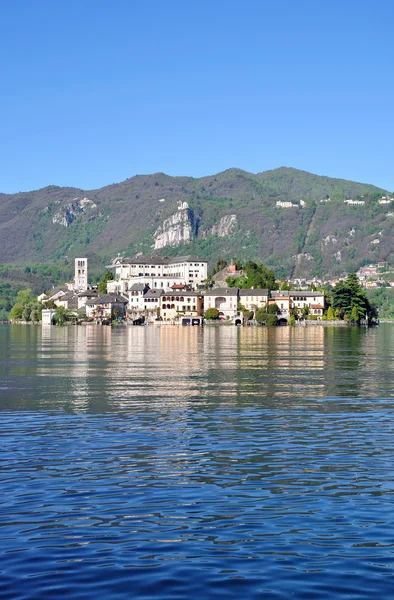 Isola San Giulio, Lago Orta, Itália — Fotografia de Stock