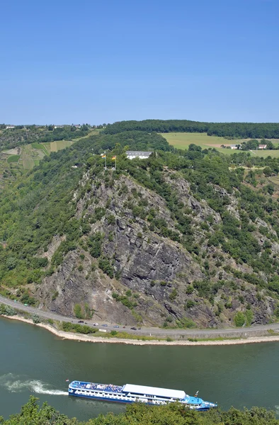 Loreley Rock at Rhine River, Alemanha — Fotografia de Stock