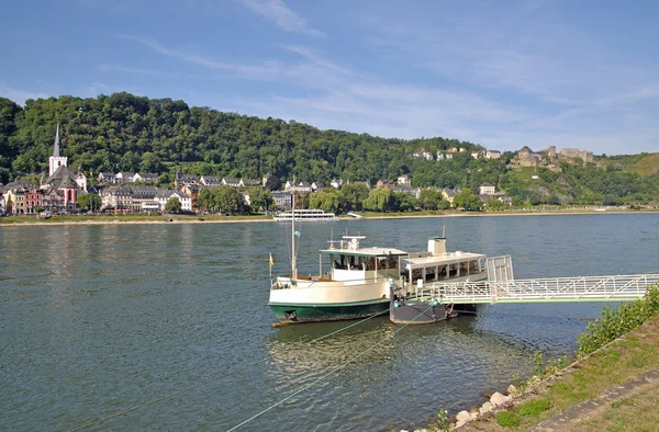Sankt Goar, Rhine River, Alemanha — Fotografia de Stock