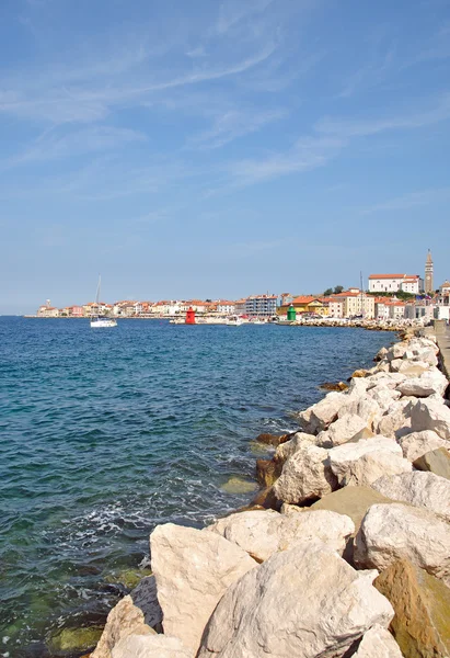 Piran, Mar Adriático, Eslovénia — Fotografia de Stock