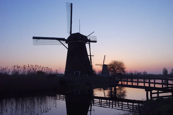 Kinderdijk, Roterdão, Países Baixos — Fotografia de Stock