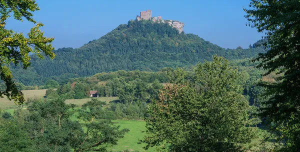 Ruína do Castelo de Trifels, Rota do Vinho Alemão, Floresta Palatinada, Alemanha — Fotografia de Stock