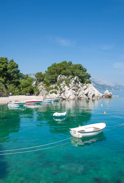 Brela, Makarska Riviera, Dalmácia, Croácia — Fotografia de Stock