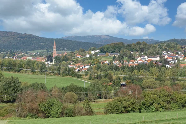 Village Zwiesel Bajor Erdő Bajorország Németország — Stock Fotó