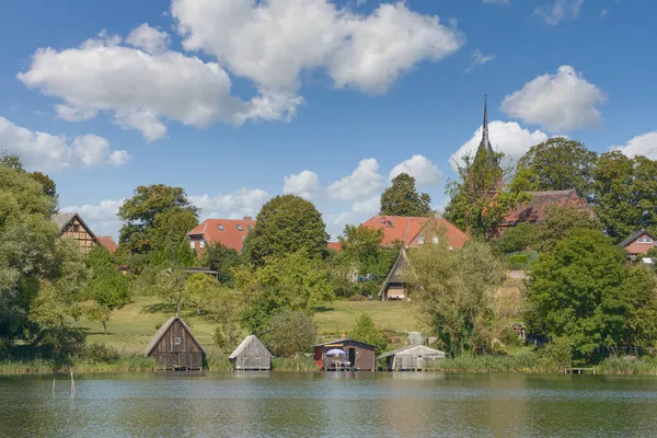 Village Wustrow Mecklenburg Lake District Németország — Stock Fotó