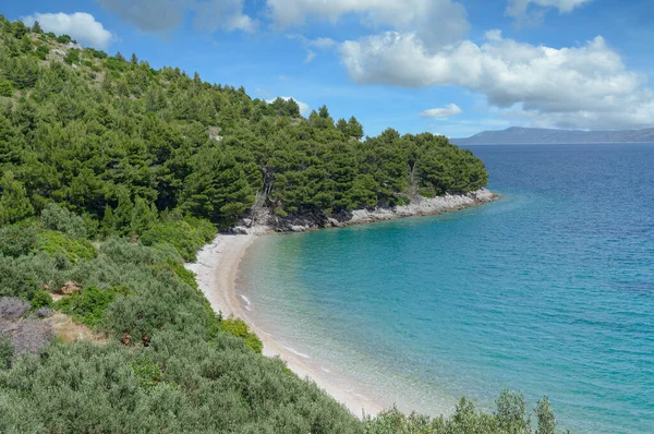Idyllic Beach Makarska Riviera Adriatic Sea Dalmatia Region Croatia — стоковое фото