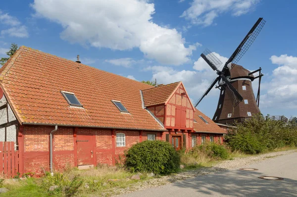 Windmill of Lemkenhafen,Fehmarn,baltic Sea,Schleswig-Holstein,Germany