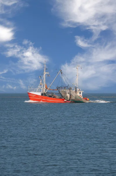 Bateau Crevettes Mer Nord Allemagne — Photo