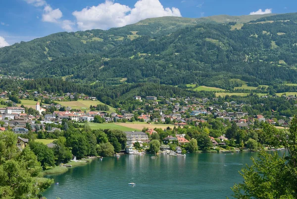 Village Seeboden Lake Millstatt Carinthia Austria — Stockfoto