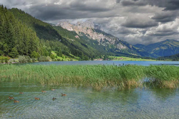 Lake Haldensee Tannheimer Tal Tirol Austria — Stock Photo, Image
