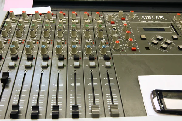 Sound control board — Stock Photo, Image